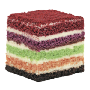 Rainbow Velvet Mini Cake